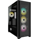 Corsair Icue 7000X Rgb Tempered Glass Full Tower Smart Case Black - Includes Fan And Rgb Controller Commander Core Xt + Light Loop Fans