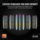 CORSAIR VENGEANCE RGB DDR5 32GB (2x16GB) DDR5 6000 CL36-44-44-96 1.4V AMD EXPO Memory - Grey.