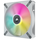Corsair Ml140 140Mm Pwm 400 - 2000 Rpm Premium Magnetic Levitation Fan Dual Pack With Lighting Node Core - White