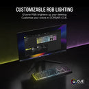 CORSAIR K55 Core Gaming Keyboard; Backlit Zoned RGB LED; Rubberdome