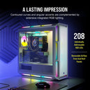 Corsair Icue 5000T Tempered Glass Mid-Tower; White