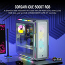 Corsair Icue 5000T Tempered Glass Mid-Tower; White