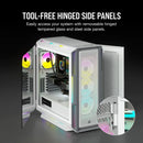Corsair Icue 5000T Tempered Glass Mid-Tower; White