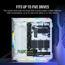 Corsair Icue 5000T Tempered Glass Mid-Tower; White