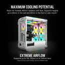 Corsair Icue 5000T Tempered Glass Mid-Tower; White