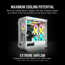 Corsair Icue 5000T Tempered Glass Mid-Tower; White