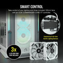 Corsair Icue 5000T Tempered Glass Mid-Tower; White