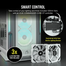Corsair Icue 5000T Tempered Glass Mid-Tower; White