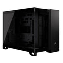 2500D AIRFLOW Micro ATX Dual Chamber PC Case; Black