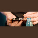 Wireless data collector. Flat design with 2D reader and BT 5.0. Includes neck lanyard; retractable belt clip and USB-C cable