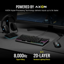 Corsair K70 Rgb Tkl Optical-Mechanical Gaming Keyboard Backlit Rgb Led Corsair Opx Keyswitches Black