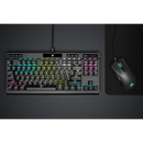 Corsair K70 Rgb Tkl Optical-Mechanical Gaming Keyboard Backlit Rgb Led Corsair Opx Keyswitches Black