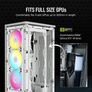 2000D Icue Airflow Tempered Glass Mid-Tower; White; Af Slim Fans Sf Psu Only