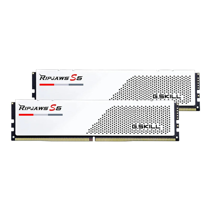 G.Skill RipjawsS5 DDR5-6000MHz CL32-38-38-96 1.35V 32GB (2x16GB) - White