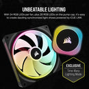 CORSAIR iCUE LINK H170i RGB Liquid CPU Cooler - QX140 RGB Fans - 420mm Radiator - Fits Intel® LGA 1700; AMD® AM5 - Hub Included