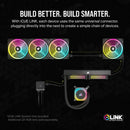CORSAIR iCUE LINK H170i RGB Liquid CPU Cooler - QX140 RGB Fans - 420mm Radiator - Fits Intel® LGA 1700; AMD® AM5 - Hub Included