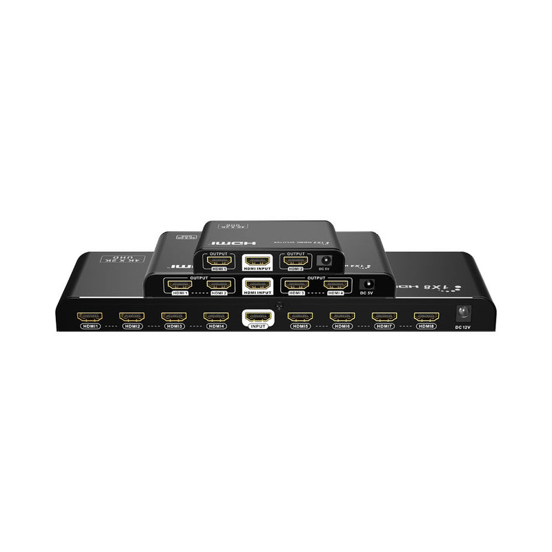 Lenkeng 4K @60Hz Hdmi Splitters With Auto-Scaling 1×2 1×4 1×8 - 1×2