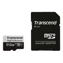 Transcend 350V 512Gb High Endurance Micro Sd Uhs-I U3 Class10 - Read 100 Mb S - Write 45Mb S - With Sd Adptor