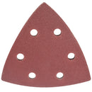 Sanding Triangle Sheet 120grit 94x94x94mm 5/pack W/holes Hook &amp; Loop