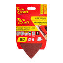 Sanding Triangle 80 Grit 140 X 140 X 98mm 5/pack W/h Hook And Loop