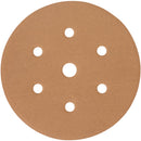 Gold Disc (50 Pieces) 320 Grit 150mm X 6+1 Holes Hook And Loop