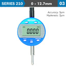 Dig. Indicator Flat &amp; Lug Back 12.7mm 0.001mm/0.00005"