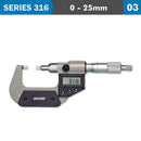 Digital Protractor Blade Micrometer 0-25mm/0-1"
