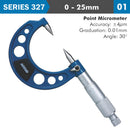 Point Micrometer 30 0-25mm