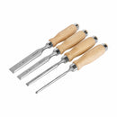Jorgensen 4pc Wood Chisels Set Incl. 1/4"/ 1/2” / 3/4" / 1” Chisel