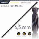 Hss Drill Bit 4.5mm 185 X 125 Extra Long