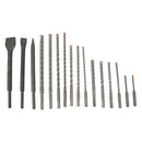 Force X Sds-plus Kit16 16 Pcs. Drills 110mm 5-6 160mm 6-8-10-12 210m