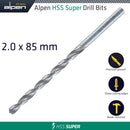 Hss Drill Bit Long 2 X 85mm Bulk