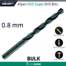 Hss Super Drill Bit 0.8mm Bulk