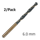 Hss Sprint Master 6.0mm X2 Sleeved Din338 Alpen Drill Bit