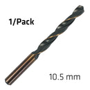 Hss Sprint Master 10.5mm X1 Sleeved Din338 Alpen Drill Bit