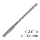 Force X 8.0 X 160/100 Sds-plus Rebar Drill Bit X4 Cutting Edges - Bulk