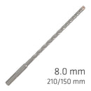 Force X 8.0 X 210/150 Sds-plus Rebar Drill Bit X4 Cutting Edges - Bulk