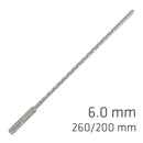 Force X 6.0 X 260/200 Sds-plus Rebar Drill Bit X4 Cutting Edges - Bulk