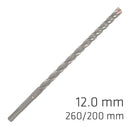 Force X 12.0 X 260/200 Sds-plus Rebar Drill Bit X4 Cutting Edges - Bul