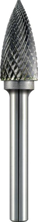 Tc Rotary Burr 6mm Arc Pointed Nose For Hard Metals