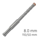 Force X 8.0 X 110/050 Sds-plus Rebar Drill Bit X4 Cutting Edges