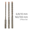 Force X Sds Set 3 Pcs 6/8/10 Mm X 160