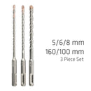 Sds Plus F4 5 6 8 X160mm 3 Pce Set