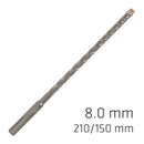 Force X 8.0 X 210/150 Sds-plus Rebar Drill Bit X4 Cutting Edges