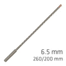 Force X 6.5 X 260/200 Sds-plus Rebar Drill Bit X4 Cutting Edges