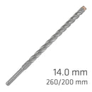 Force X 14.0 X 260/200 Sds-plus Rebar Drill Bit X4 Cutting Edges