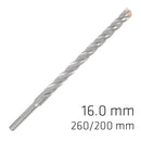 Force X 16.0 X 260/200 Sds-plus Rebar Drill Bit X4 Cutting Edges