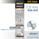 Cobalt Drill Bit Short Pouch 7.5mm