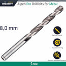 Alpen Pro Hss Drill Din 338 Rn 135 With Split Point 8.0mm Bulk