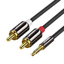 UGreen AV116 RCA to AUX 3.5mm Audio Cable 2M - Black